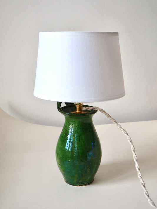 La lampe céramique verte
