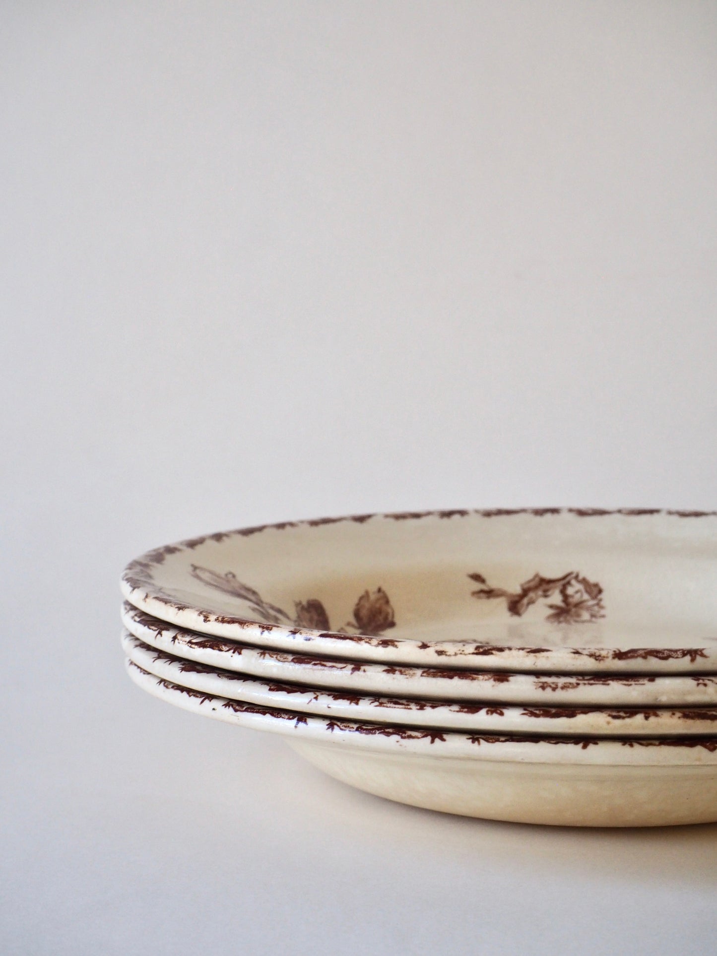 Assiettes en terre de fer, Gien