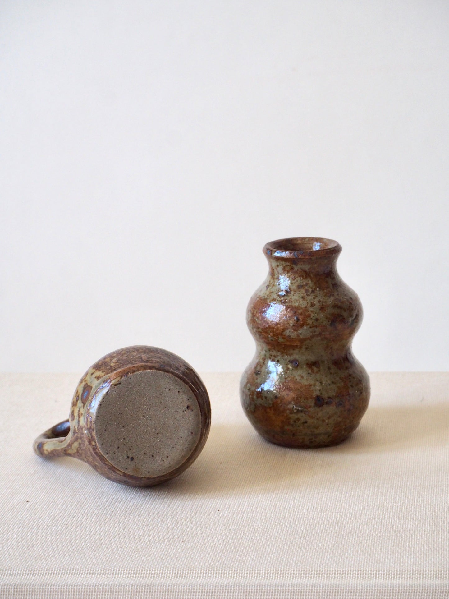 Duo de vases miniatures en grès