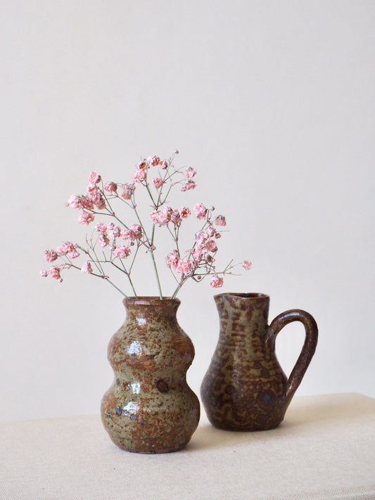 Duo de vases miniatures en grès
