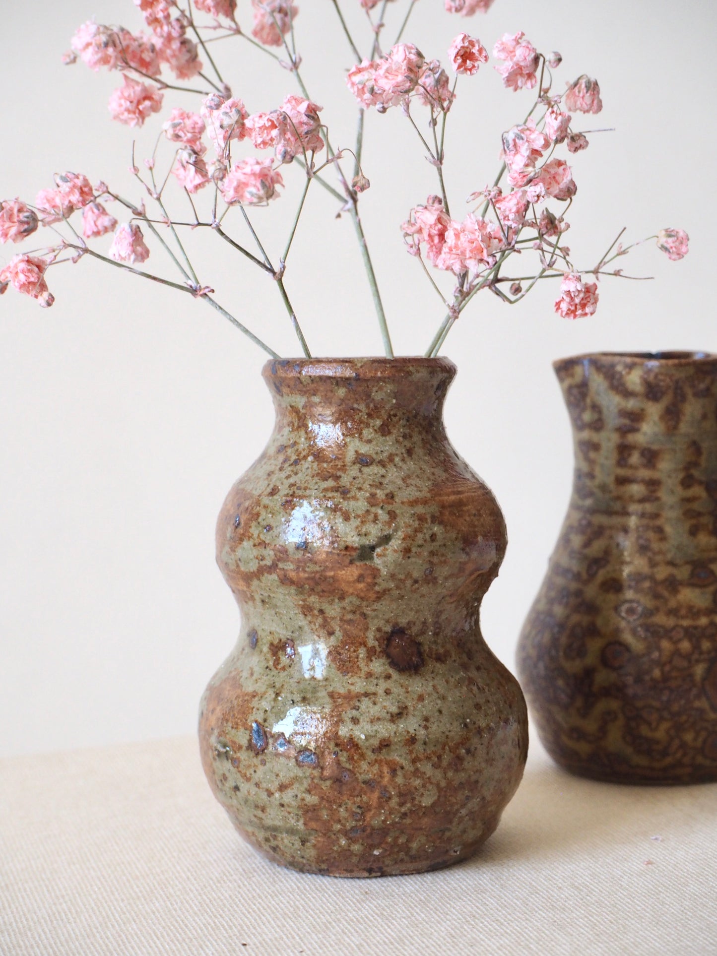 Duo de vases miniatures en grès