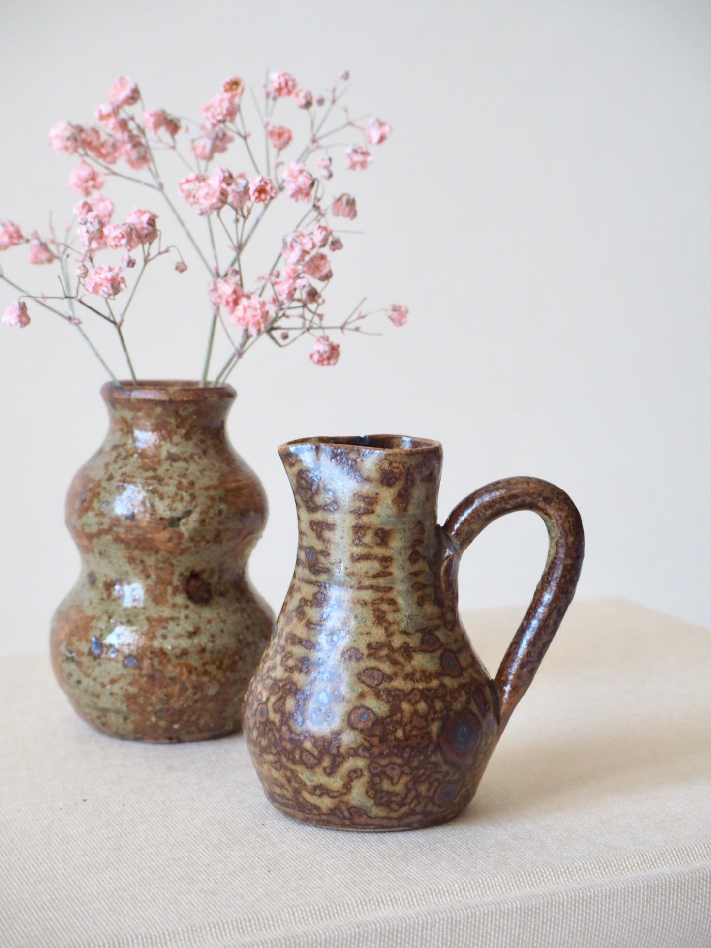 Duo de vases miniatures en grès