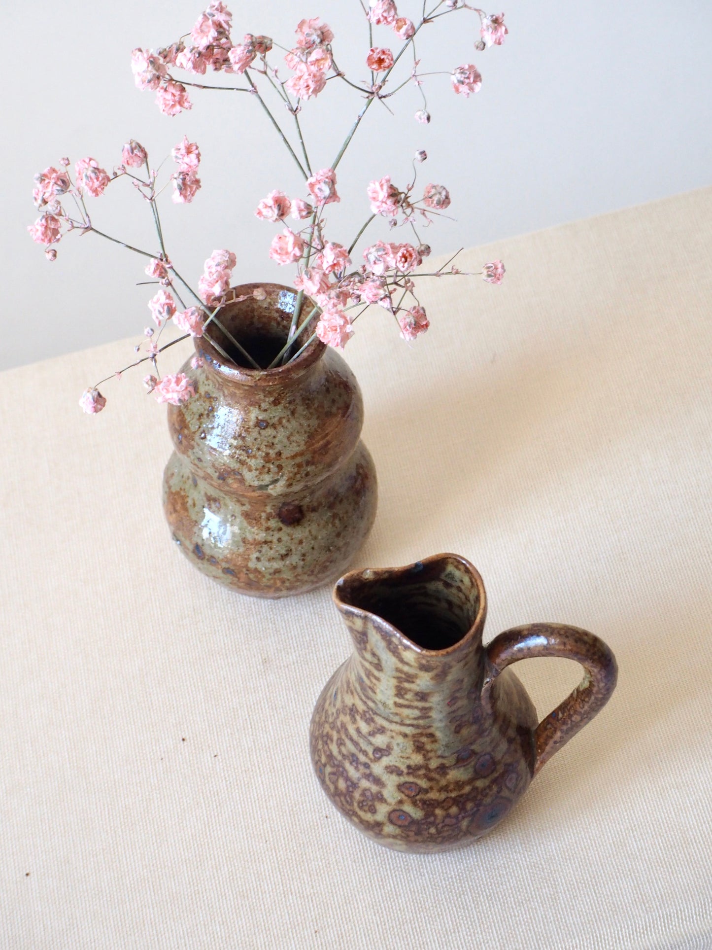 Duo de vases miniatures en grès