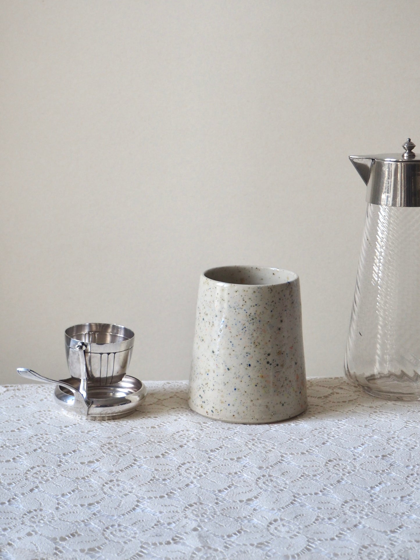 Passoire à thé en métal argenté