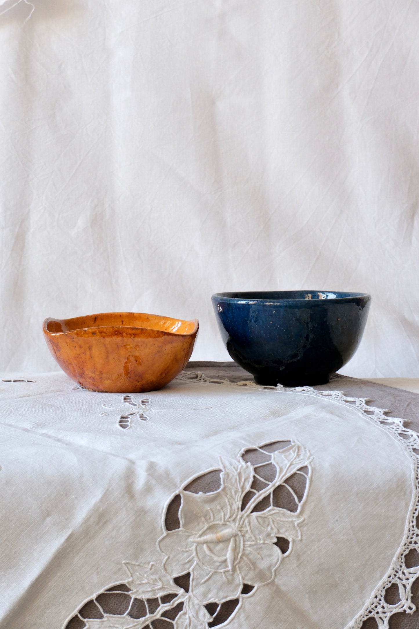 Coupelle en céramique jaune, Biot