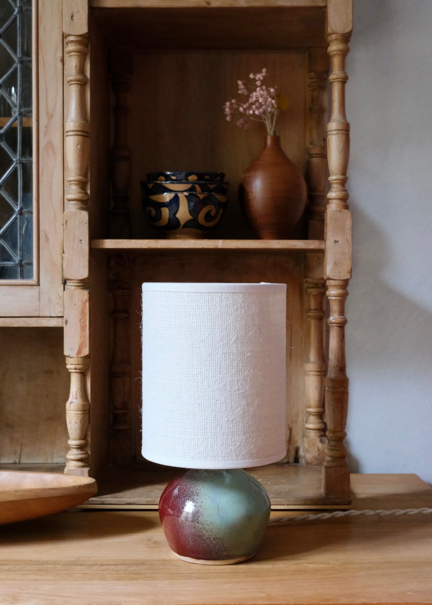 La lampe en céramique ronde