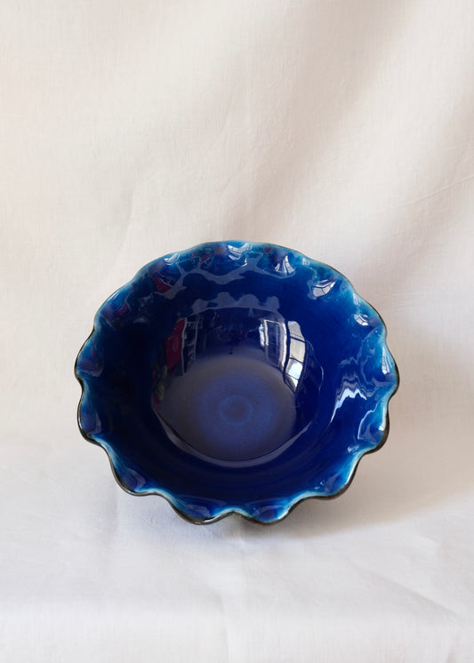 Bol saladier bleu cobalt