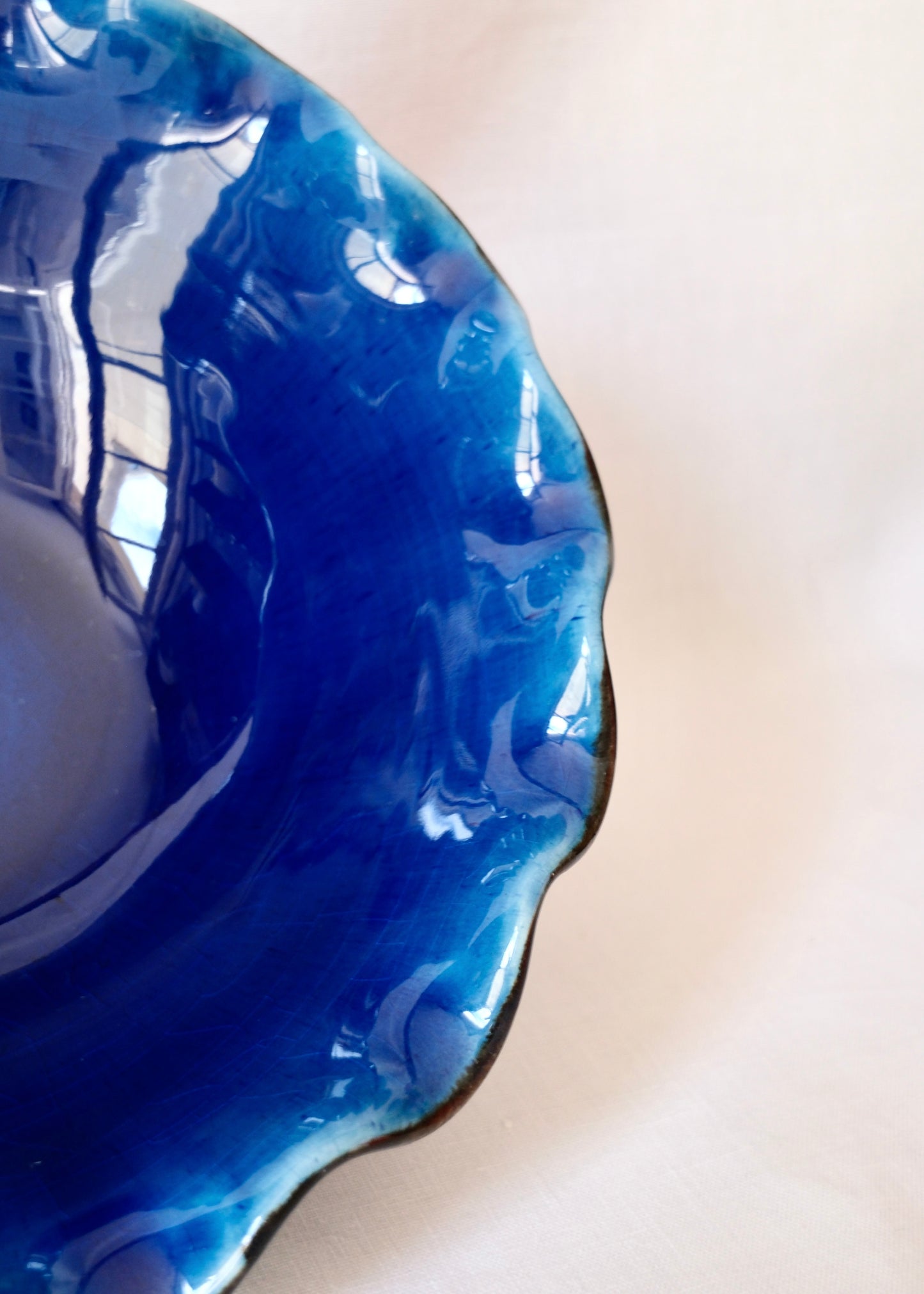 Bol saladier bleu cobalt