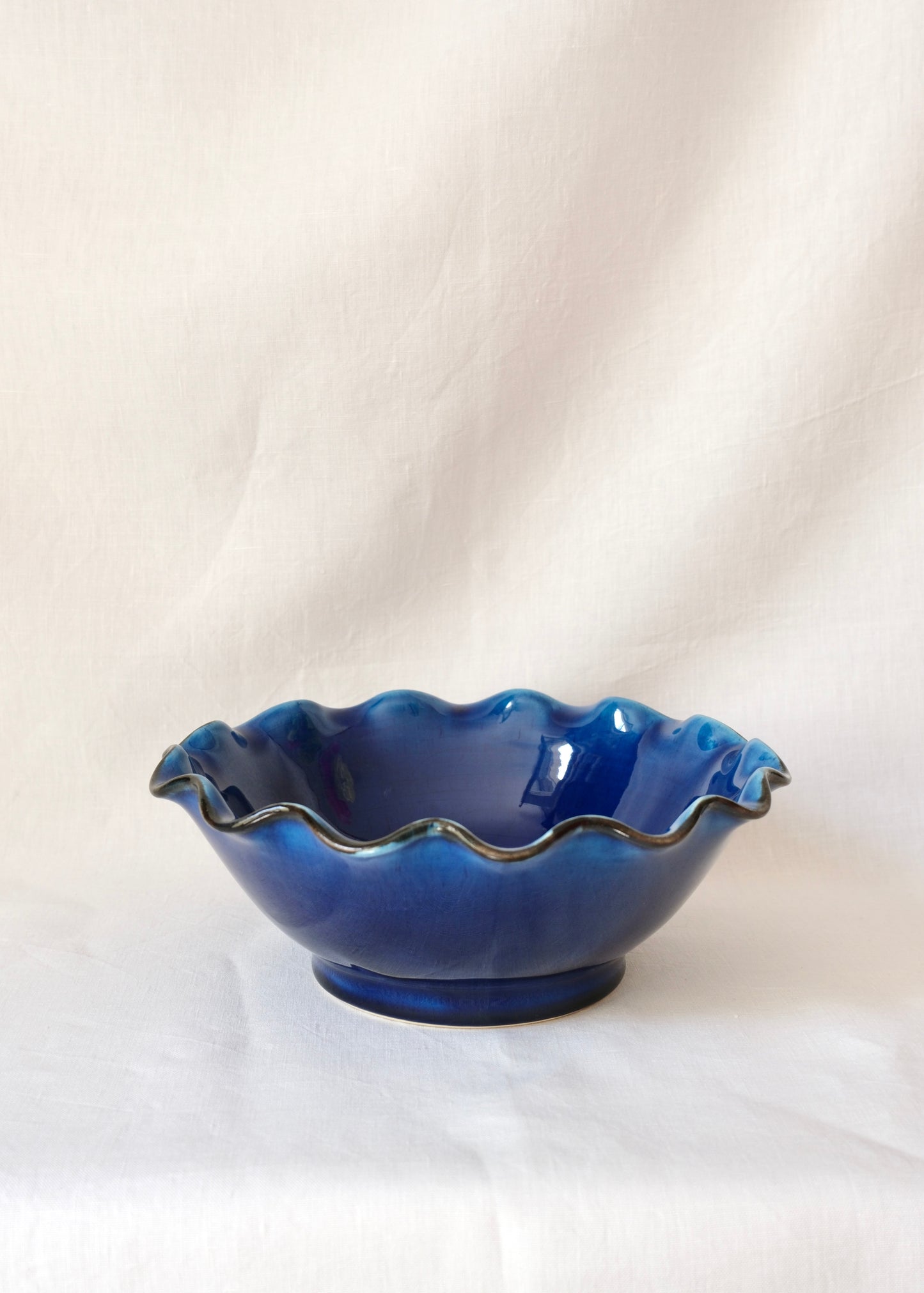 Bol saladier bleu cobalt