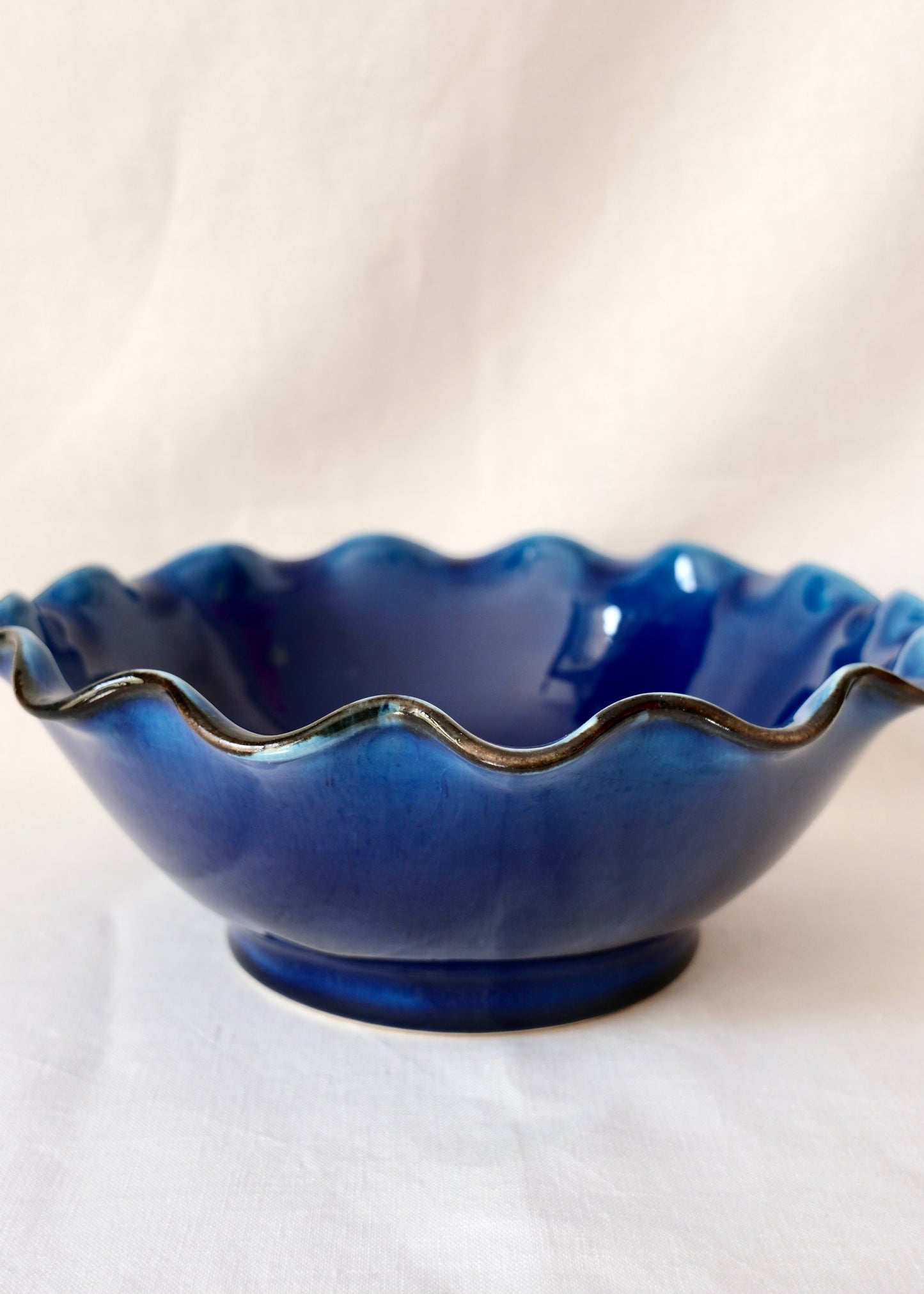Bol saladier bleu cobalt