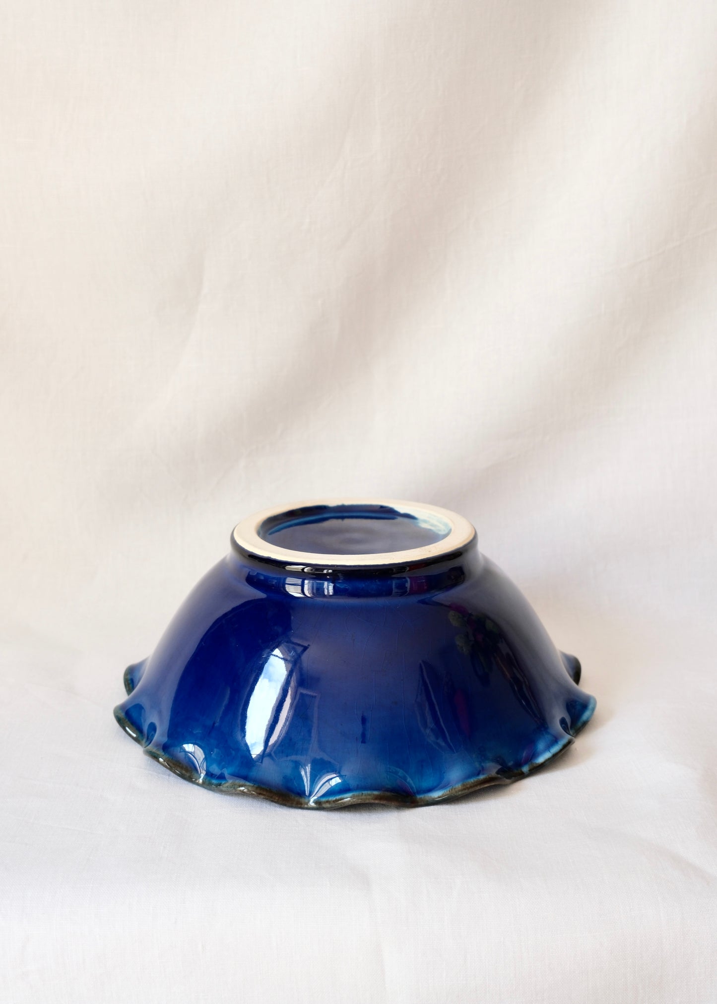 Bol saladier bleu cobalt