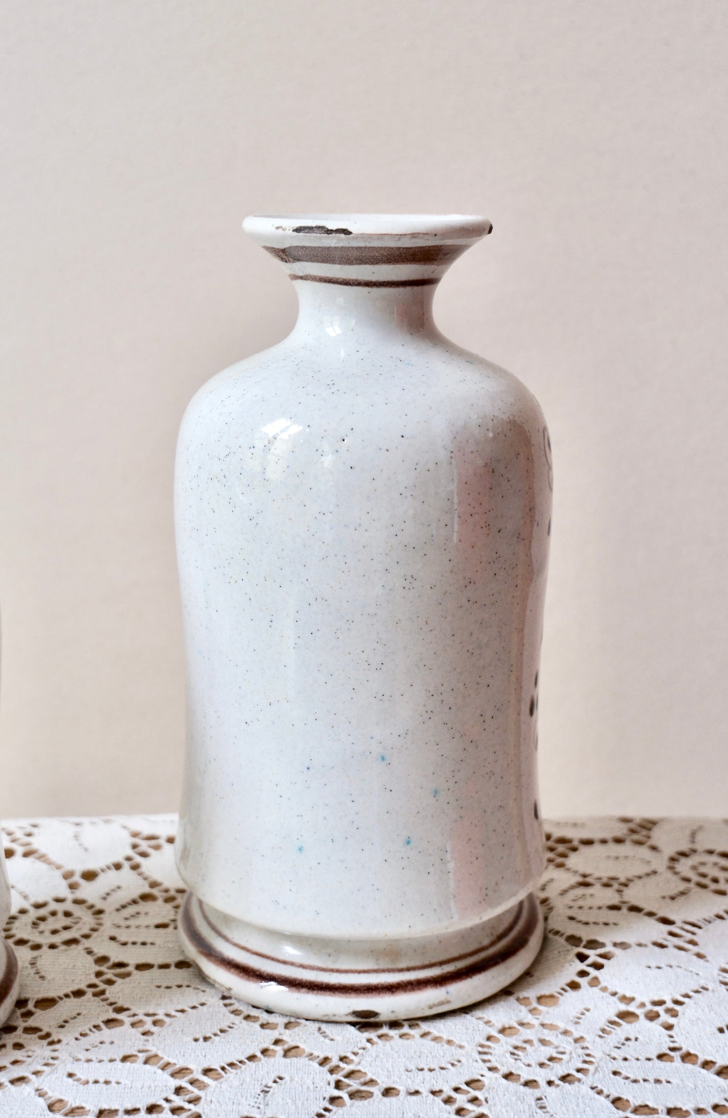 Vases bouteilles en céramique Italienne