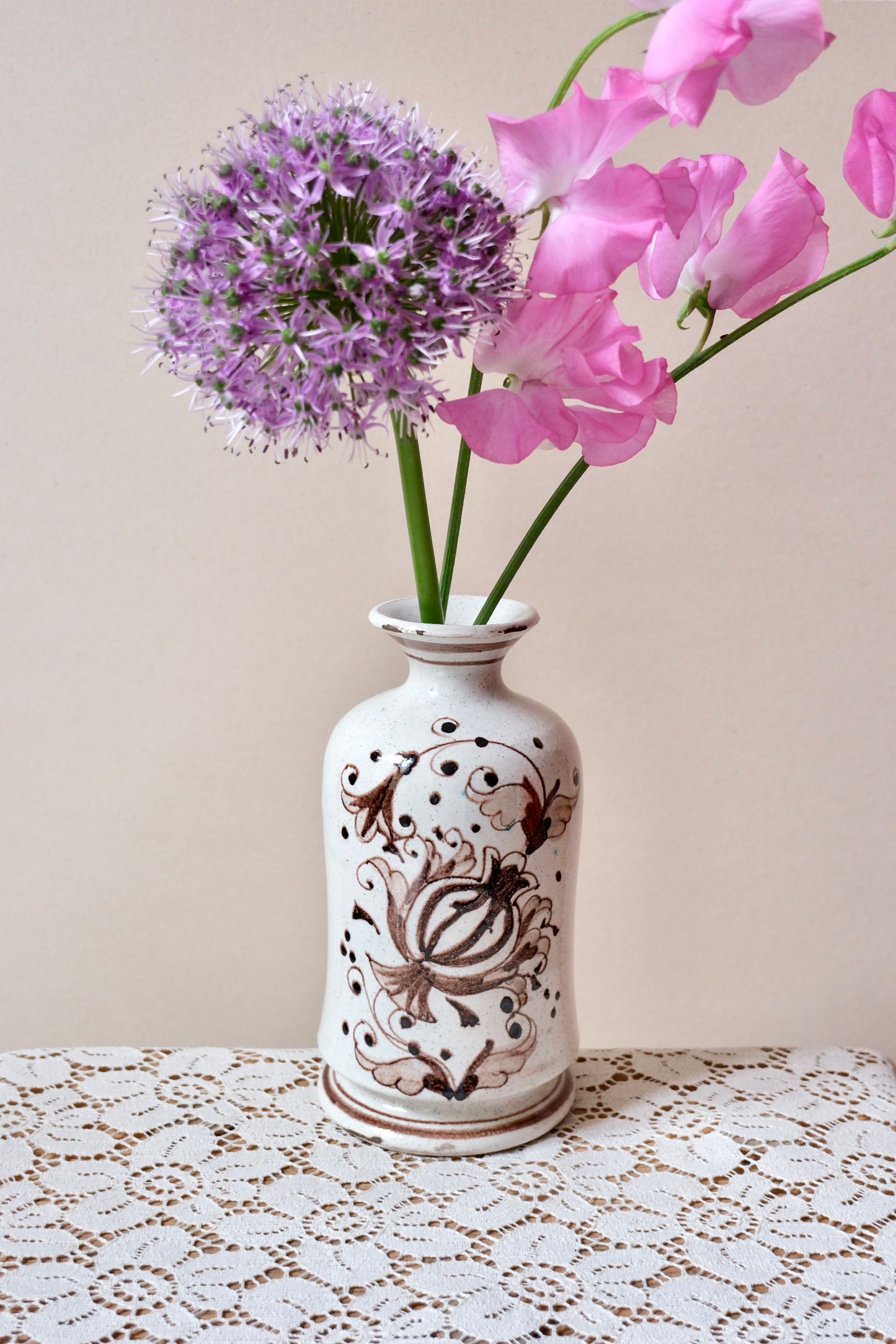 Vases bouteilles en céramique Italienne