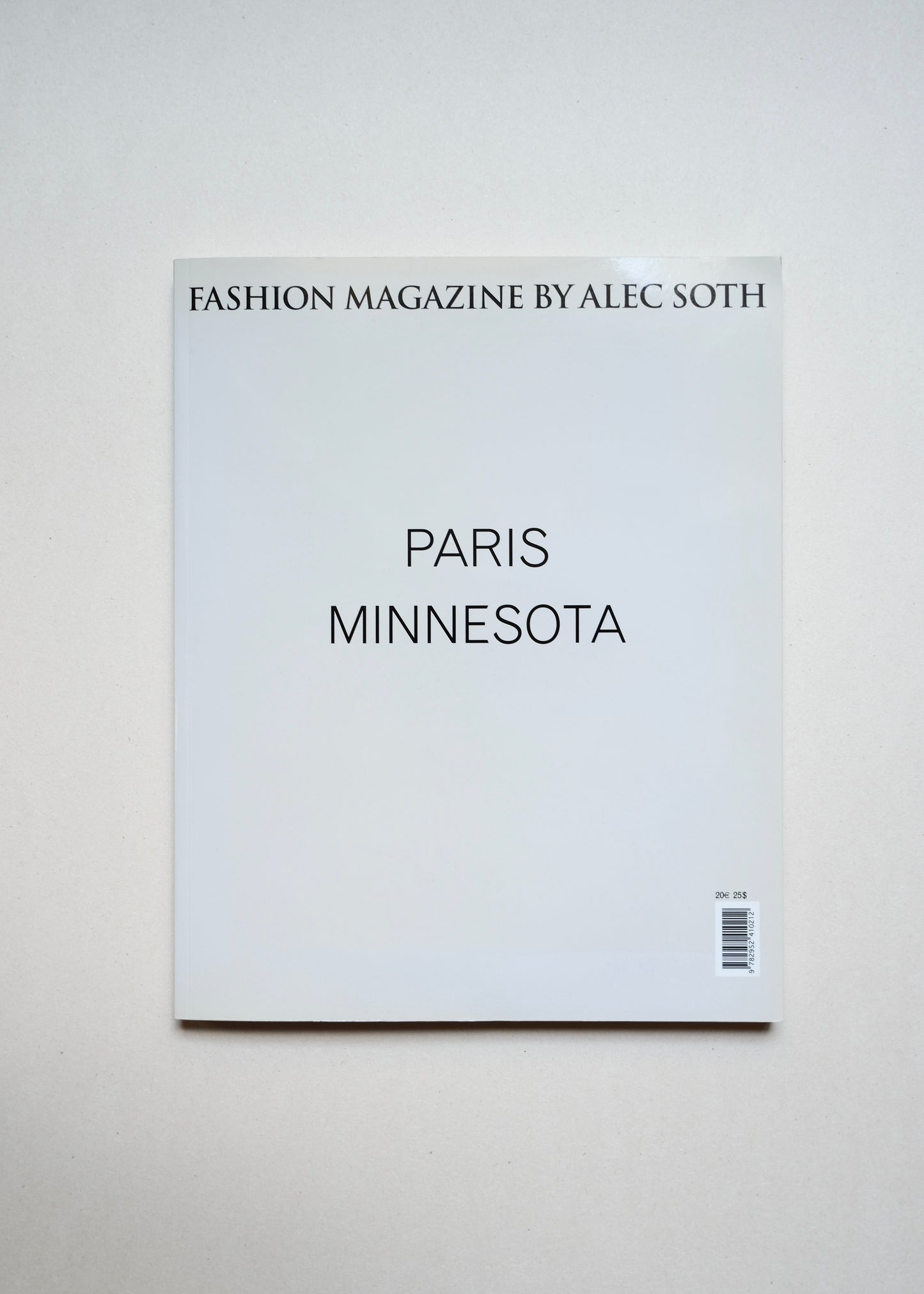 Fashion magazine by Alec Soth. Paris Minnesota