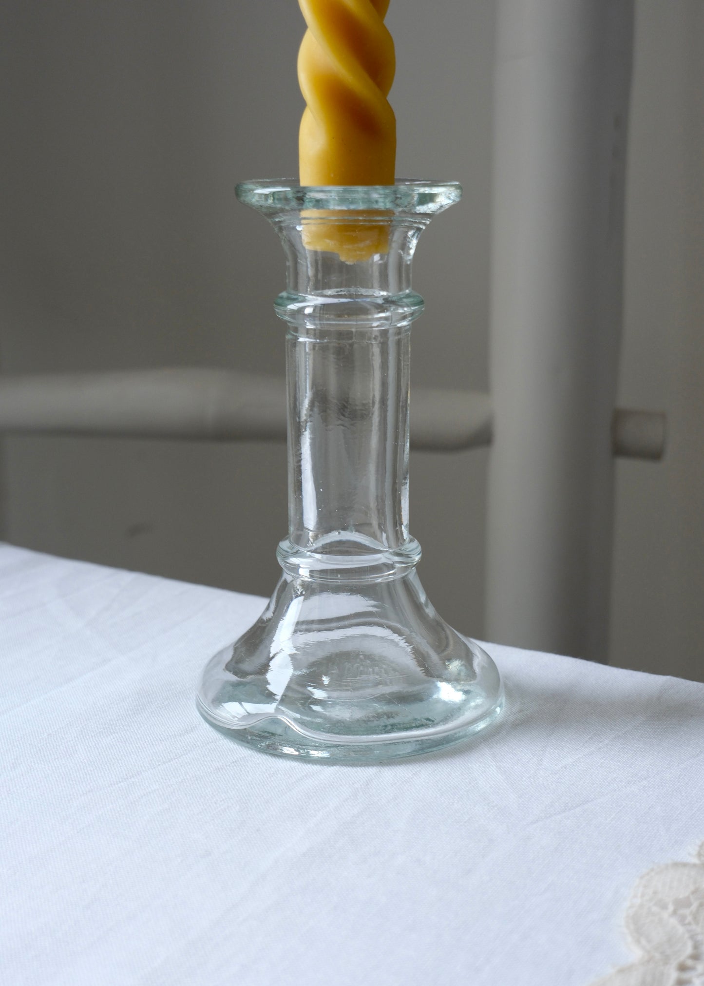 Bougeoir en verre