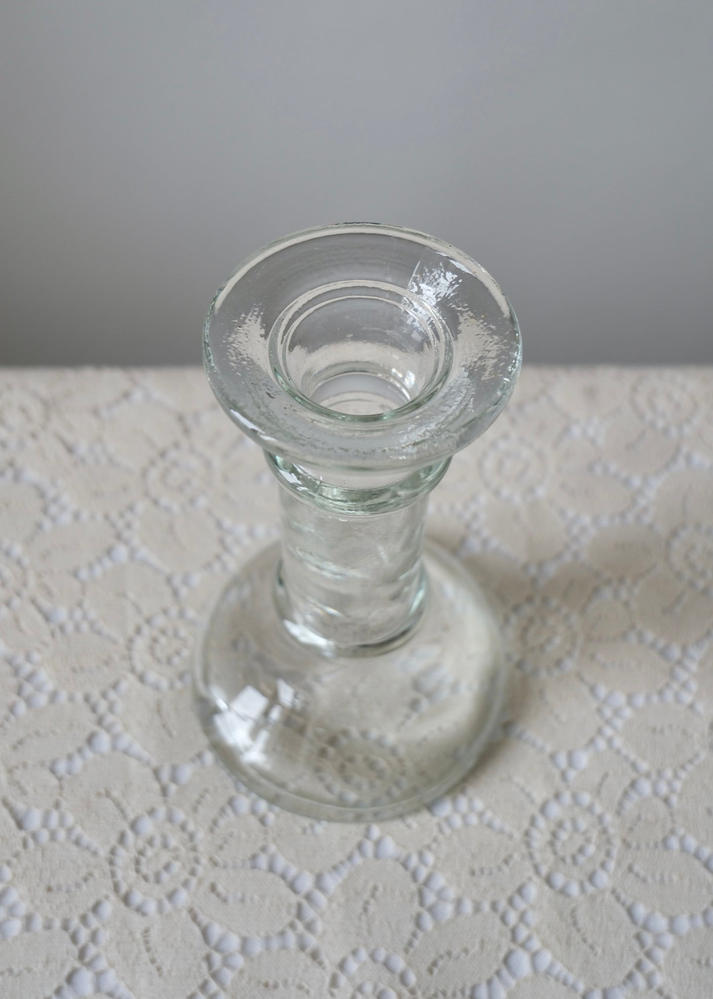 Bougeoir en verre
