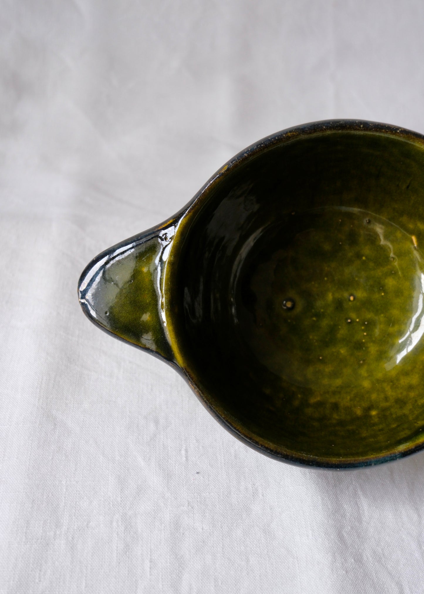 Le bol à oreilles vert