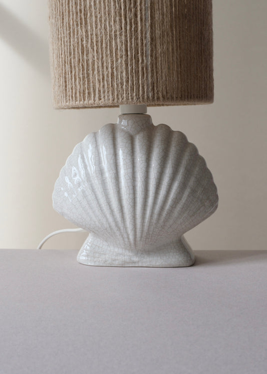 Pied de lampe coquillage en céramique