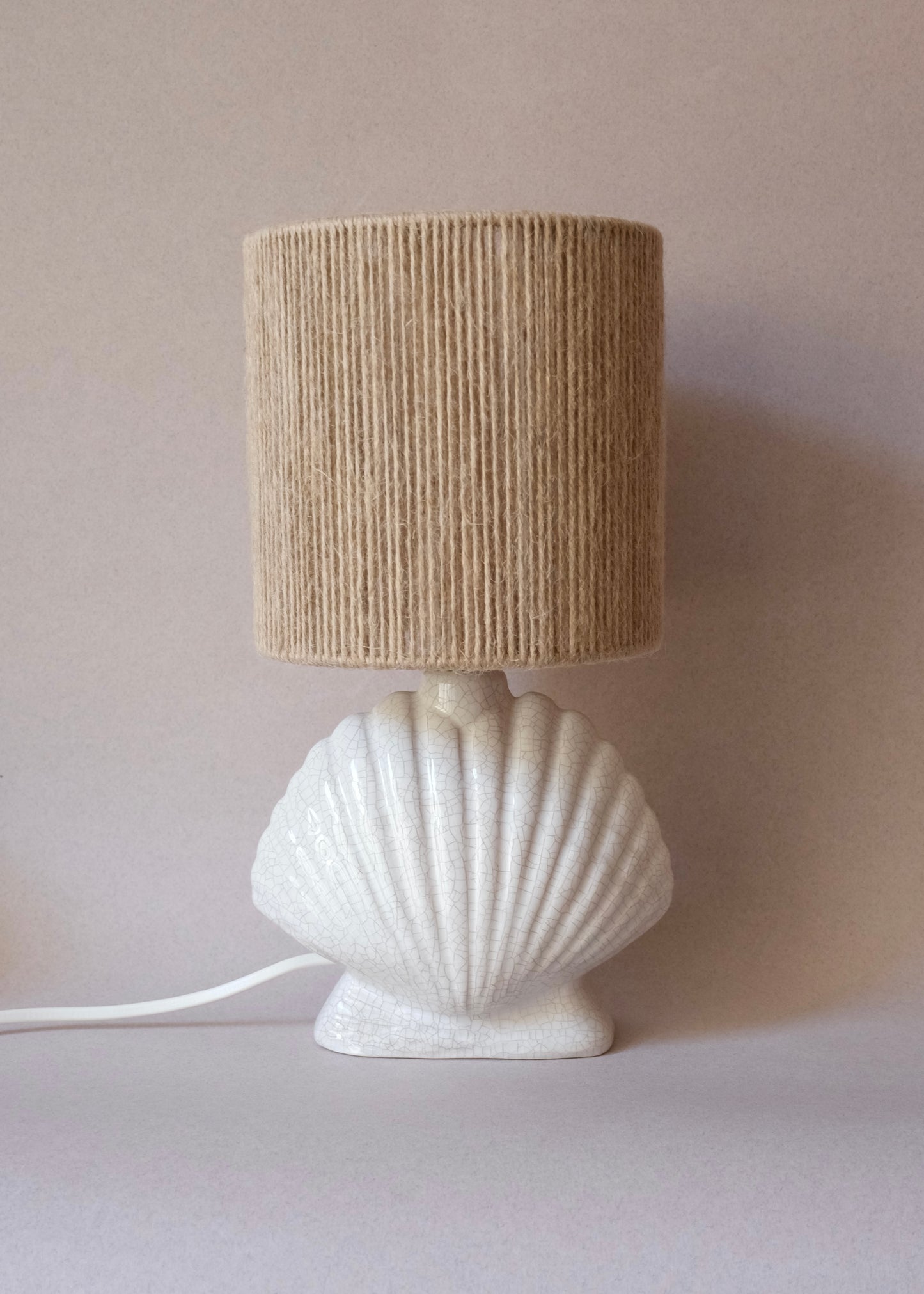Pied de lampe coquillage en céramique
