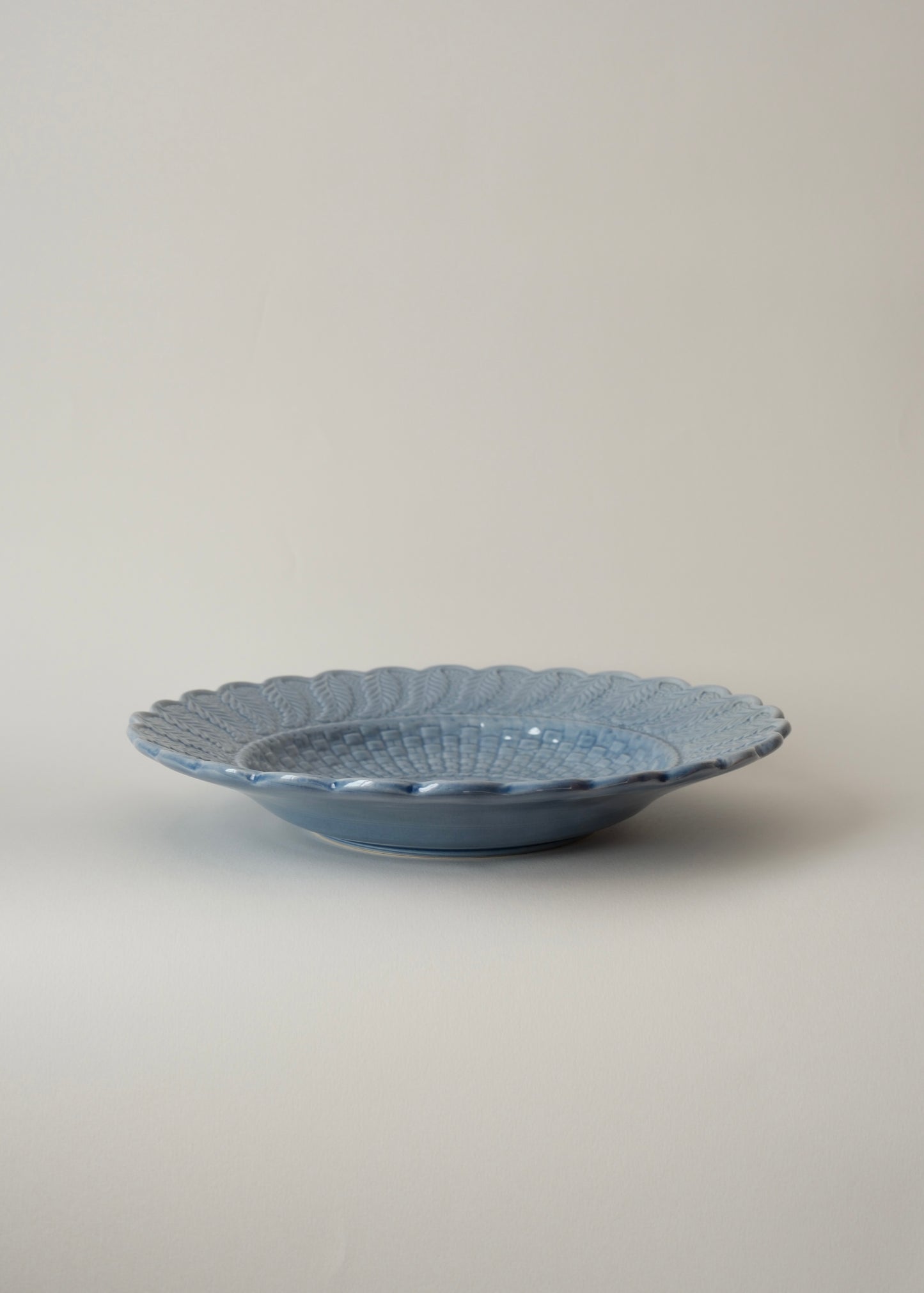 Assiette "Basketweave blue" Bordallo Pinheiro