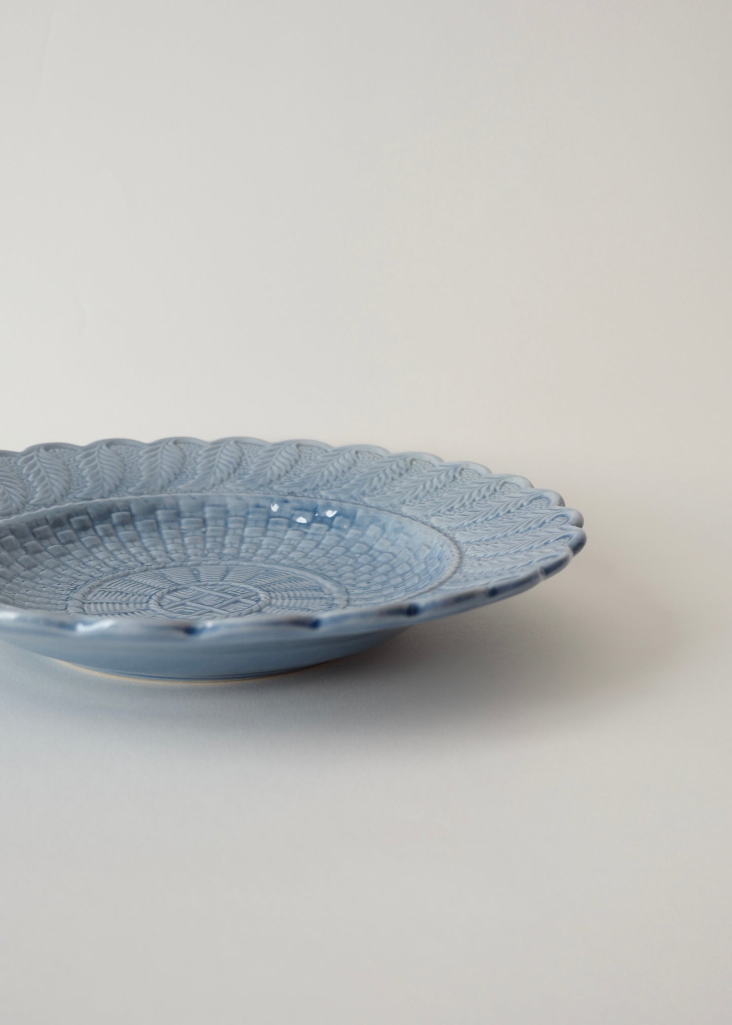 Assiette "Basketweave blue" Bordallo Pinheiro