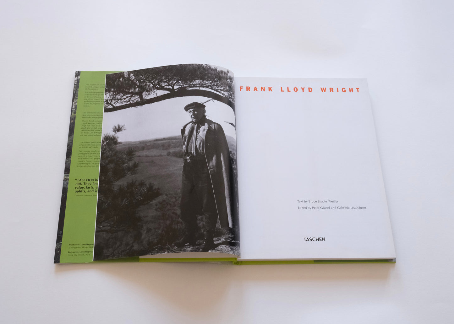 Franck Lloyd Wright, Taschen