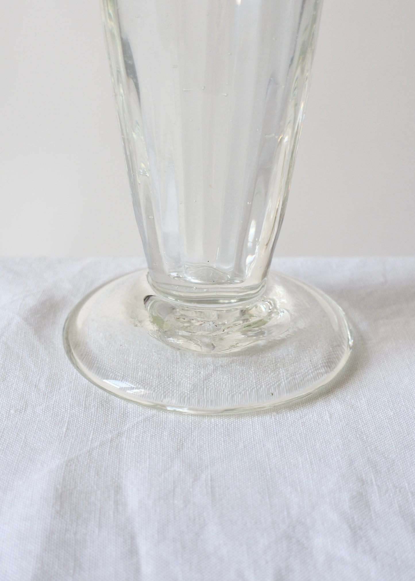 Bougeoir en verre soufflé