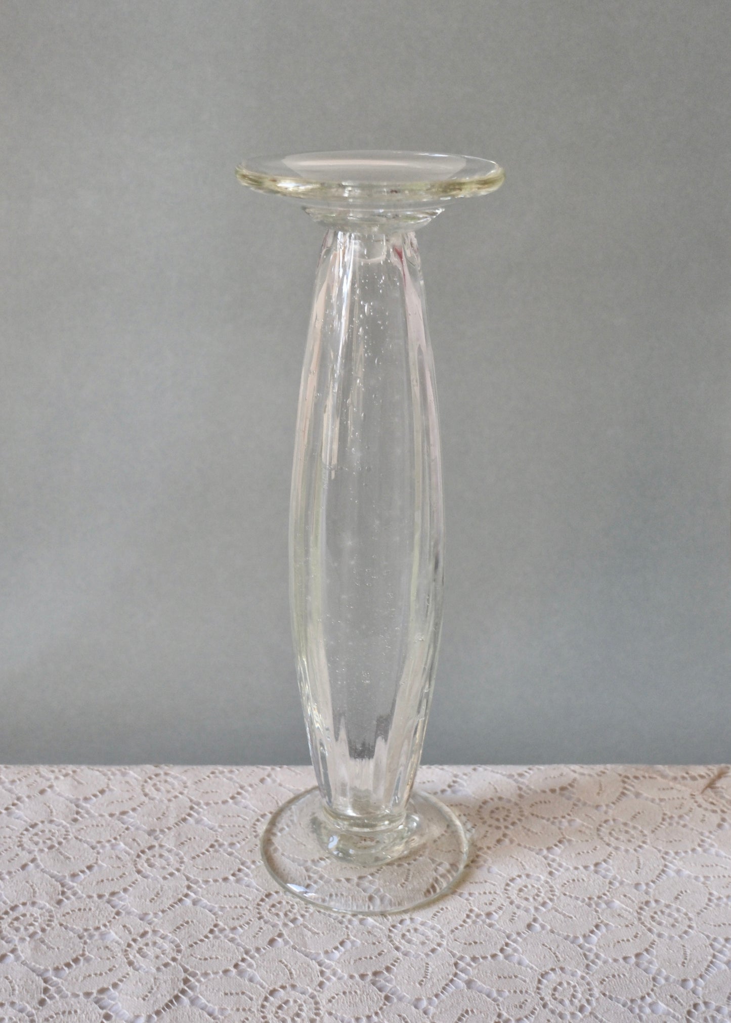 Bougeoir en verre soufflé