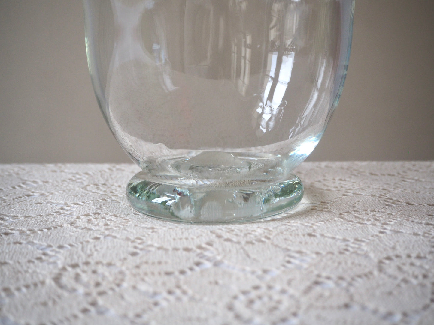 Photophore corolle en verre soufflé