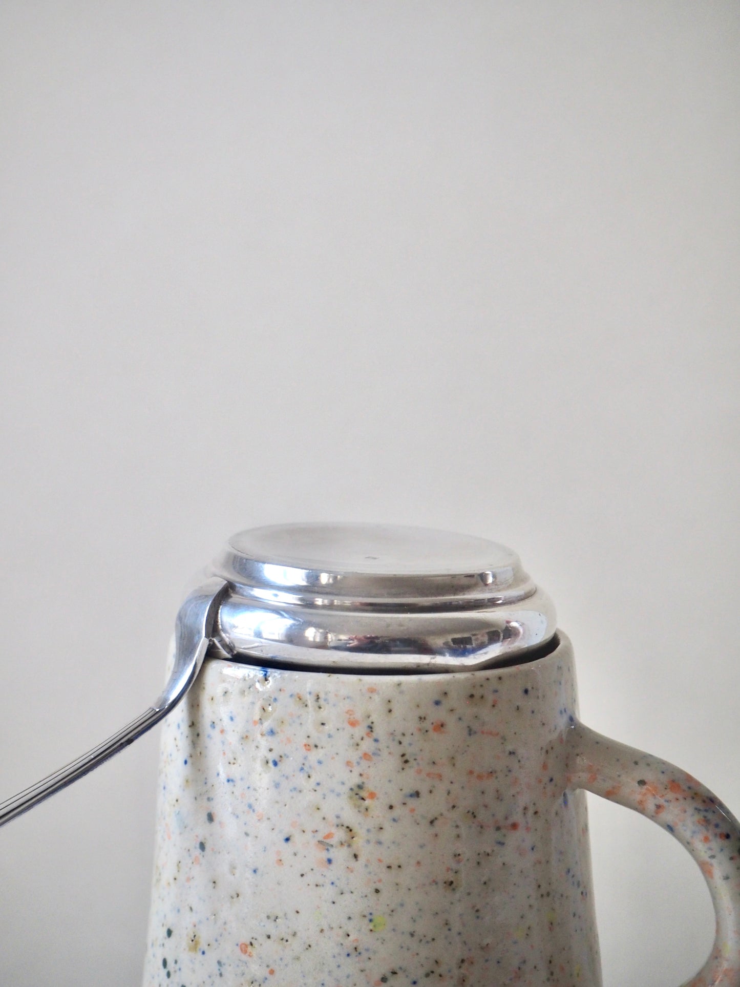 Passoire à thé en métal argenté