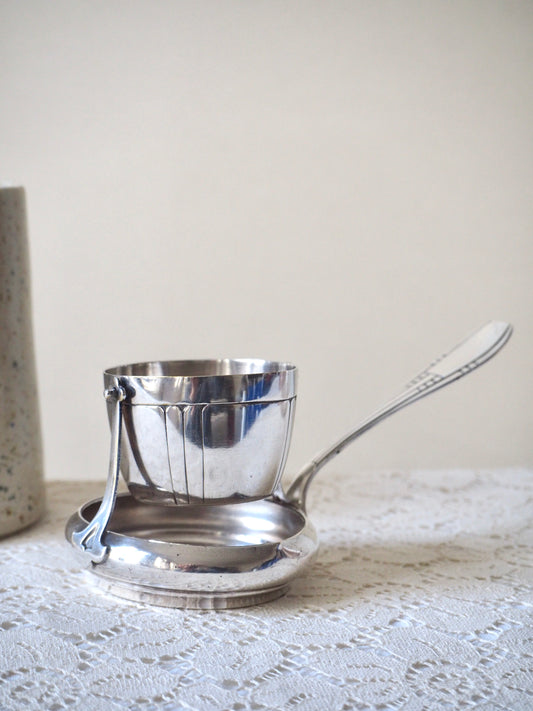 Passoire à thé en métal argenté